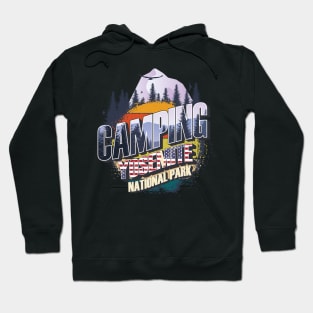 Camping Yosemite National Park Vintage USA Best gift for campers Adventure outdoor Hoodie